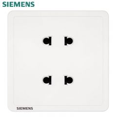 西门子（SIEMENS）开关插座面板 致典系列雅白色开关插座 四孔插座二二插（个）