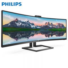 飞利浦（PHILIPS） 499P9H1/93黑 液晶显示屏49英寸 32:9超宽曲面HDR400 双2K 升降底座 Type-C 65W反向充电电脑显示器