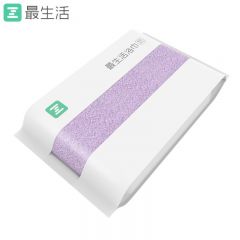 最生活（a-life） A-1160青春系列新疆长绒棉A类加厚浴巾纯棉柔软吸水大浴巾140*70cm紫色