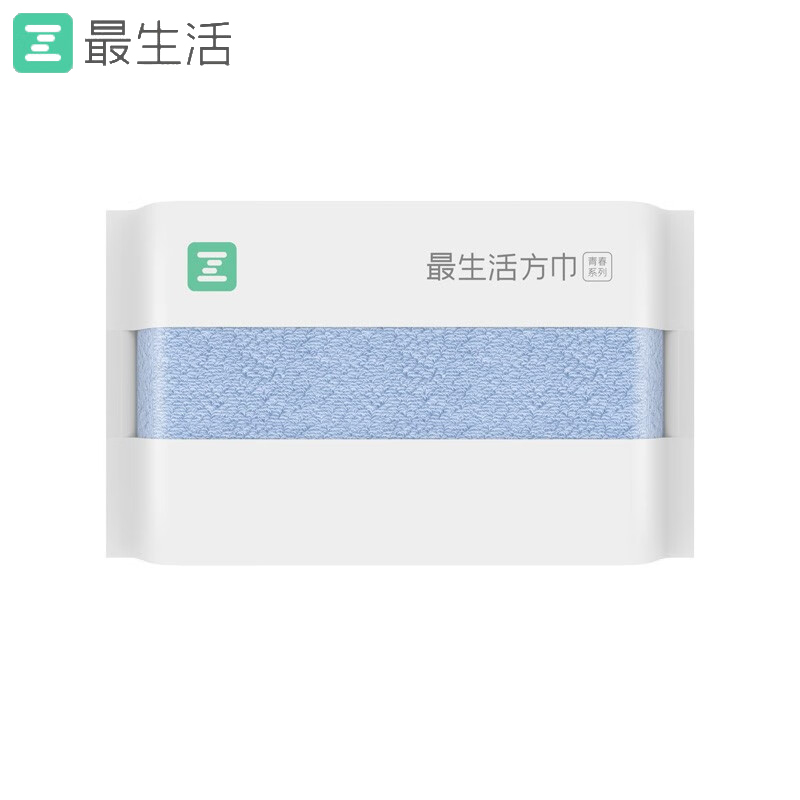 最生活（a-life） A-1162青春系列方巾34*34cm蓝色