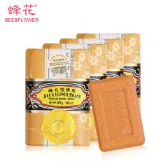 蜂花（BEE&FLOWER）檀香皂125g*4块 沐浴洗澡香氛皂留香家庭装