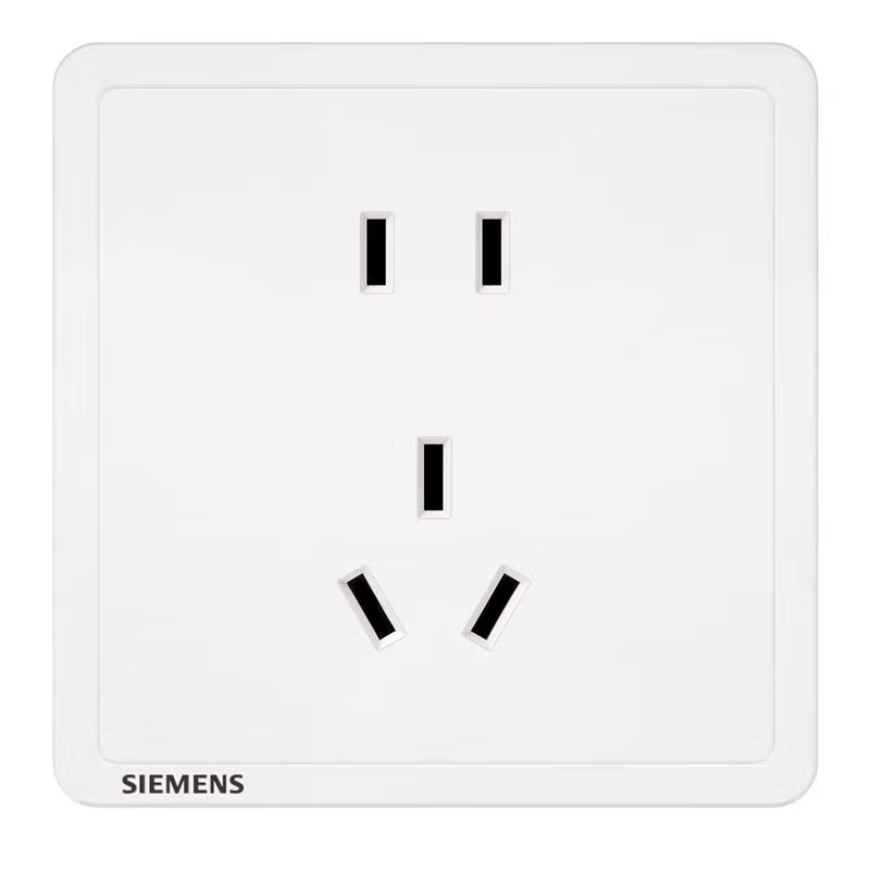 西门子（SIEMENS）开关插座面板 致典系列雅白色开关插座 正五孔插座二三插（个）