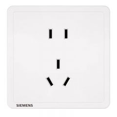 西门子（SIEMENS）开关插座面板 致典系列雅白色开关插座 正五孔插座二三插（个）