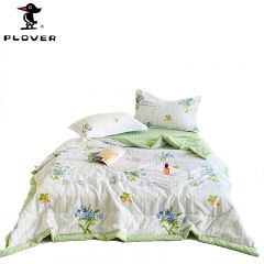 啄木鸟（PLOVER） 泡泡纱鲜豆被-青青草原200*230CM ZMN-XB016