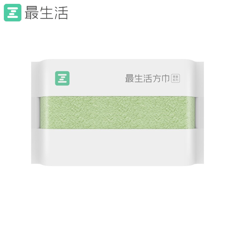 最生活（a-life） A-1162青春系列方巾34*34cm绿色