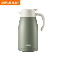 苏泊尔（SUPOR） 保温壶304不锈钢车载旅行暖壶KC20KH52罗勒绿2L大容量送礼物