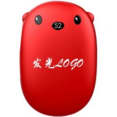 十足酷 SZK-K526小熊暖手宝移动电源红色10000mAh华为苹果小米通用