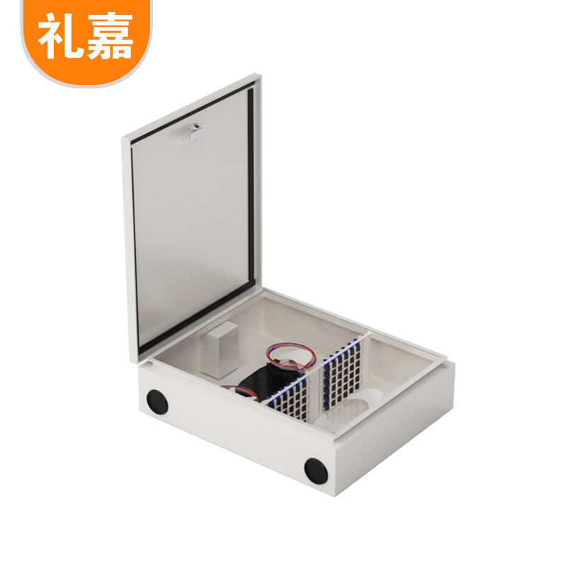礼嘉（LIJIA） 72芯满配 SC 电信级72芯光纤挂壁式分纤箱 72口 防水防尘 严丝合缝 一体熔接盘 sC束装光纤 LJ-FXSC