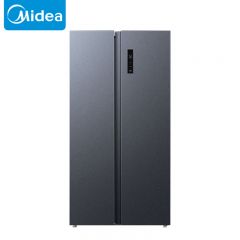 美的（Midea） BCD-532WKPM(ZG对开门双开门532升双变频恒温风冷无霜省电家用电冰箱墨兰灰【双变频一级】