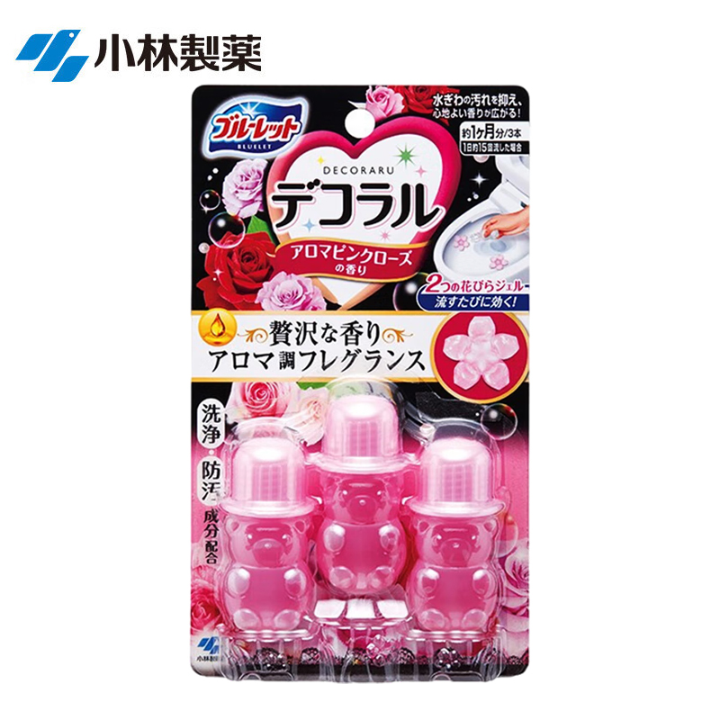 小林制药（KOBAYASHI）洁厕灵凝胶花瓣马桶印花除臭去异味清洁剂粉漾玫瑰