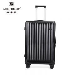 喜来登（SHERIDAN） 万向轮拉杆箱耐磨抗摔旅行箱密码箱SHX8918曜岩黑24寸