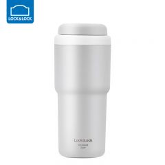 乐扣乐扣（LOCK&LOCK） 初见保温保冷杯内胆镀钛男女便携车载水杯子480mL灰色 LHC3291