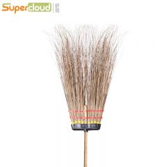 舒蔻(Supercloud) 手工扫帚 印尼水葵马路扫 2.4斤 棕色 把