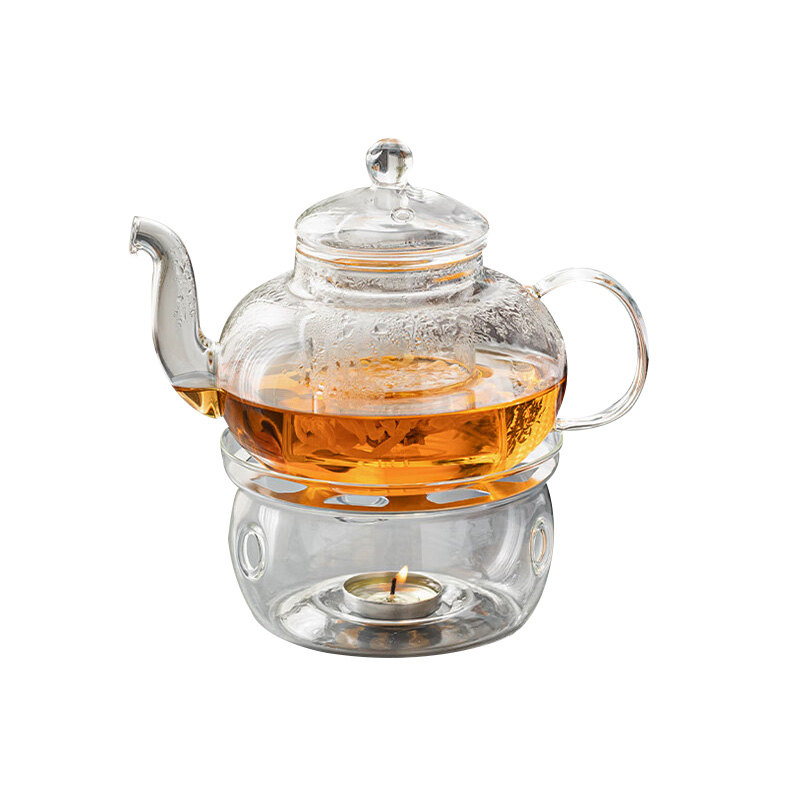 金镶玉 玻璃套组 高硼硅手工耐热耐高温水具功夫茶具 花茶壶茶杯HP-01