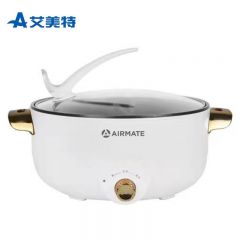 艾美特（AIRMATE） CR1204 家用电煮锅不粘锅多功能电火锅上蒸下煮