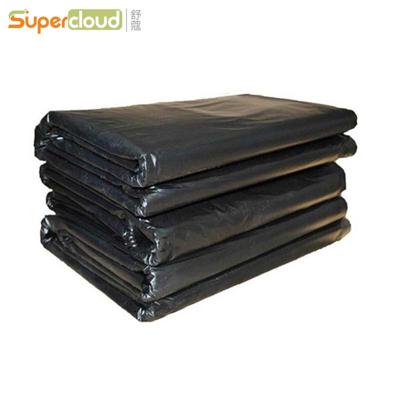 舒蔻(Supercloud) 垃圾袋平口 40*50cm*50只 2丝 黑色