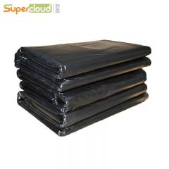 舒蔻(Supercloud) 垃圾袋平口 60*80cm*50只 2丝 黑色 捆