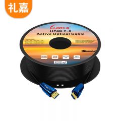 礼嘉（LIJIA）GC-HD100 光纤HDMI线2.0版100米4K高清线60Hz发烧工程级 笔记本电脑PS4机顶盒连接电视投影仪数据连接线