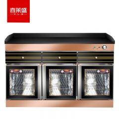 喜莱盛（XLS） GTP1300D茶水柜消毒柜商用 包厢大理石台面茶水消毒柜商用三门无抽屉备餐包厢餐厅配餐边柜