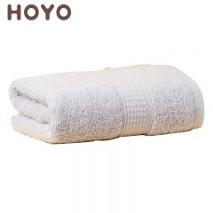 HOYO 1541臻品长绒棉精装牛皮纸单条毛巾浅灰