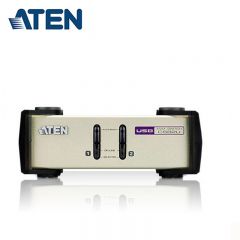 宏正（ATEN） CS82U 2进1出多电脑KVM切换器 2口PS2/USB键鼠共享器工业