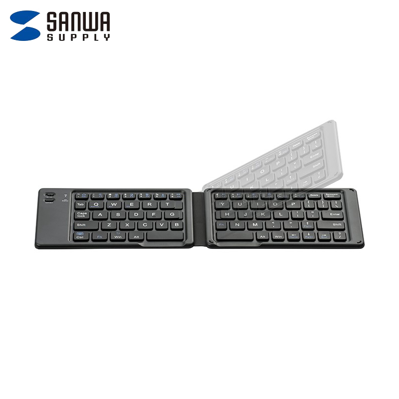 山业（SANWA） SUPPLY BT30BK 折叠无线蓝牙键盘 黑色（ipad平板手机电脑适用 便携迷你）