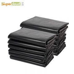 舒蔻(Supercloud) 垃圾袋平口 50*70cm*50只 2丝 黑色 捆