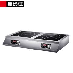 德玛仕（DEMASHI） IH-TT-70P2商用电磁炉3500W大功率多眼多头双眼平面爆炒炉双灶电磁灶 【双头平面】
