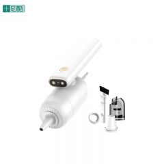 十足酷 SZK-V60迷你手持可折叠吸尘器 充气抽气吸尘吹尘多功能一体机 白色