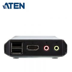 宏正（ATEN） CS22H 2端口 热插USB 4K HDMI带音频 外接式切换按钮KVM多电脑切换器