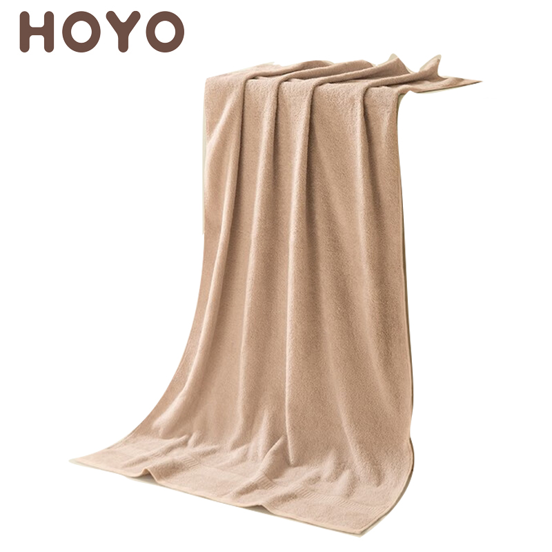 HOYO JP8926臻品长绒棉浴巾EVA单条装浅咖