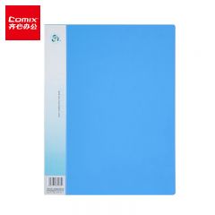 齐心（Comix） NF40AK办公必备资料册A4 40袋蓝色活页收纳册插袋档案文件夹学生试卷科目收纳袋文件保护