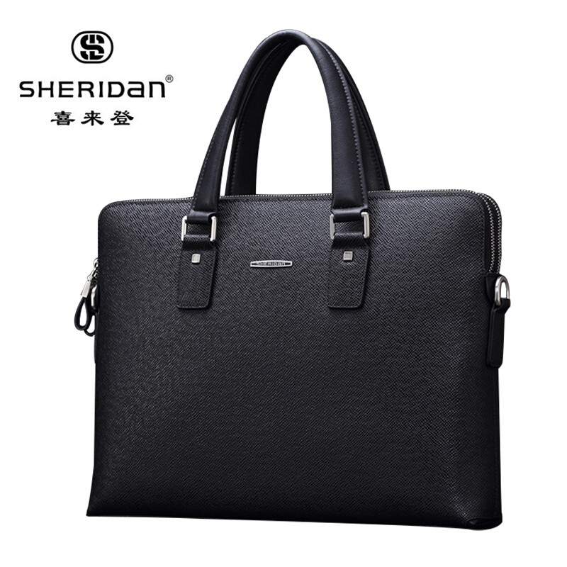 喜来登（Sheridan） 男包商务公文包 男士时尚休闲手提包电脑包 NL170936S黑色