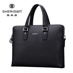 喜来登（Sheridan） 男包商务公文包 男士时尚休闲手提包电脑包 NL170936S黑色