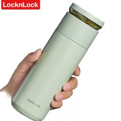 乐扣乐扣（LOCK&LOCK） 心仪茶水分离保温杯316不锈钢商务便携水杯440ML薄荷绿LHC4285MIT