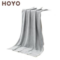 HOYO JP8925臻品长绒棉浴巾EVA单条装浅灰