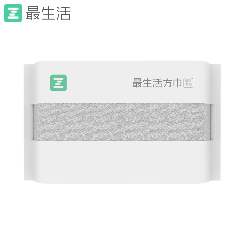 最生活（a-life） A-1184国民系列方巾34*34cm灰色