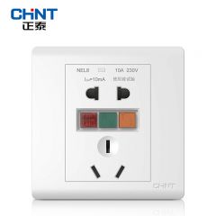 正泰(CHNT) NEL8系列漏电保护插座 NEL8-1010 五孔10A/个