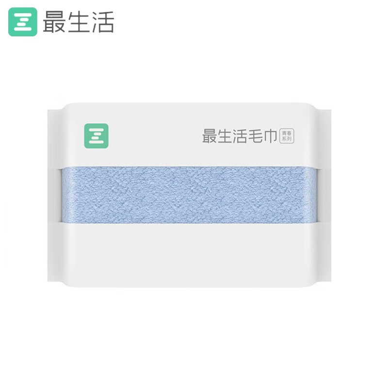 最生活（a-life） A-1159青春系列毛巾厚款34*76cm蓝色