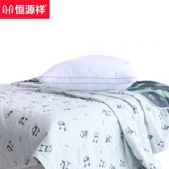 恒源祥 HYX207BZ毛巾被抗菌A类纯棉六层纱毯子全棉空调盖被纱布毯 睡睡平安150*200cm