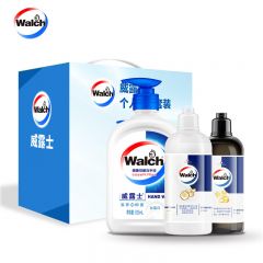 威露士（Walch）ZS128个人护理优选套装健康抑菌洗手液丝蛋白525ml+橙花精油沐浴露300ml+橙花凝萃洗发露300ml