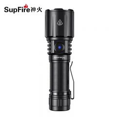 神火（SupFire）强光手电筒 战术爆闪远射穿天炮LED灯 便携家用户外 R1-G标配