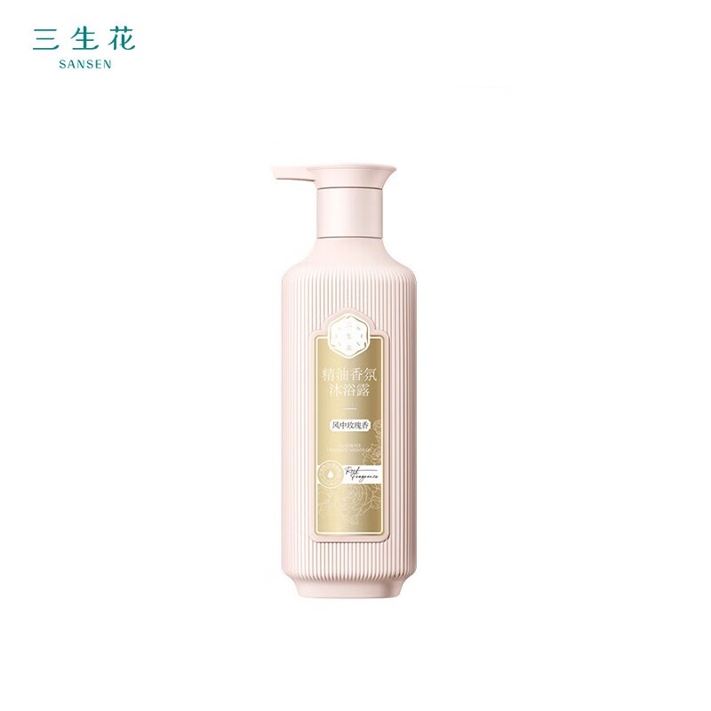 百雀羚（PECHOIN） 精油香氛护肤玫瑰滋养沐浴乳500ml沐浴露