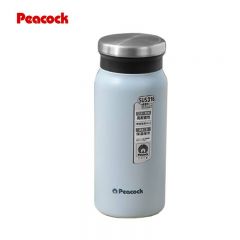 孔雀（Peacock） 保温杯男士咖啡杯316不锈钢保温杯高颜值便携保冷水杯子400ml DVZ-40浅蓝色