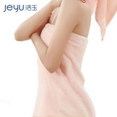 洁玉 A类禁荧光纯棉抑菌加厚超柔浴巾DS0-128B-SJ 450g 70*140cm 粉色