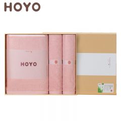 HOYO JP8051芦荟毛浴三件套浅粉
