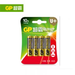 超霸（GP）5号4粒1.5V超强碱性 智能锁电子指纹锁密码锁防盗门专用电池