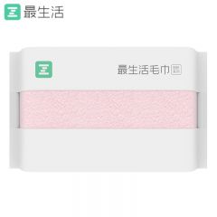 最生活（a-life） A-1180 新疆长绒棉密封毛巾 纯棉吸水洗脸巾 国民系列 粉色34*72cm