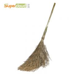 舒蔻（Supercloud）老式手工编织扫帚 竹杆扫把 5斤 黄色/ 把