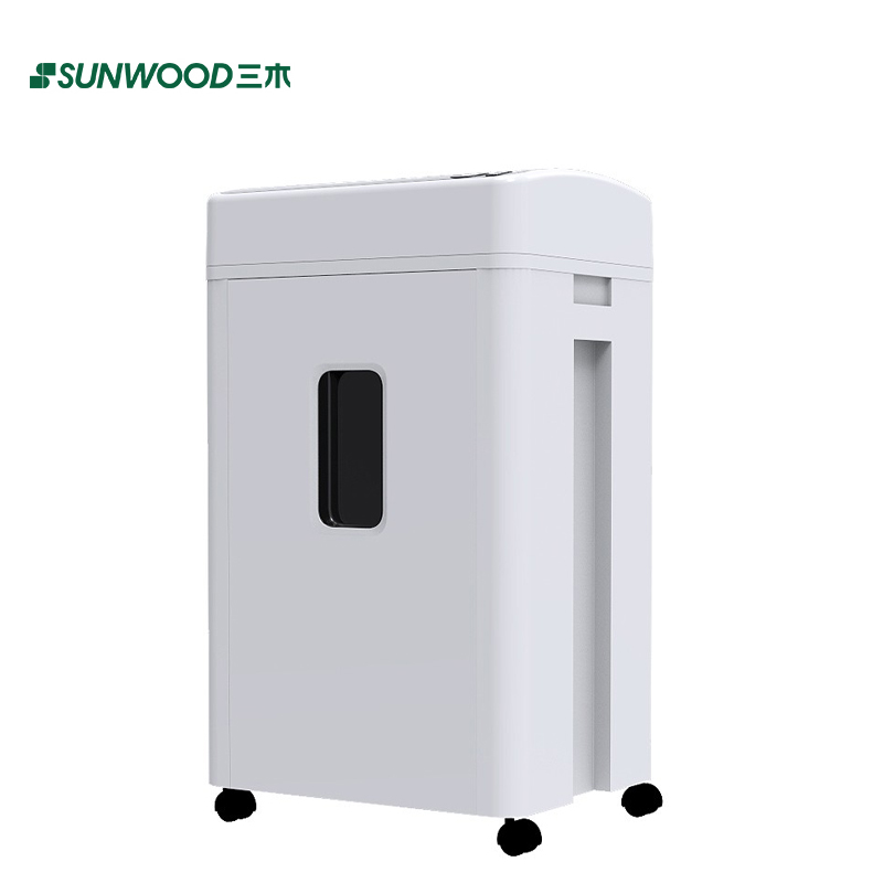 三木 MSD9726 锰钢侠系列碎纸机 25L 5级保密 双入口碎光盘 长时间连续工作 浅灰色